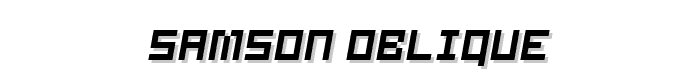 Samson Oblique font